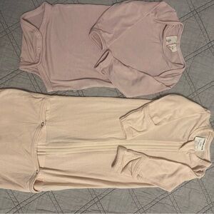 Kyte BABY Bodysuit and Spearmint Love Zip Gown/Sleep Sack 0-3m